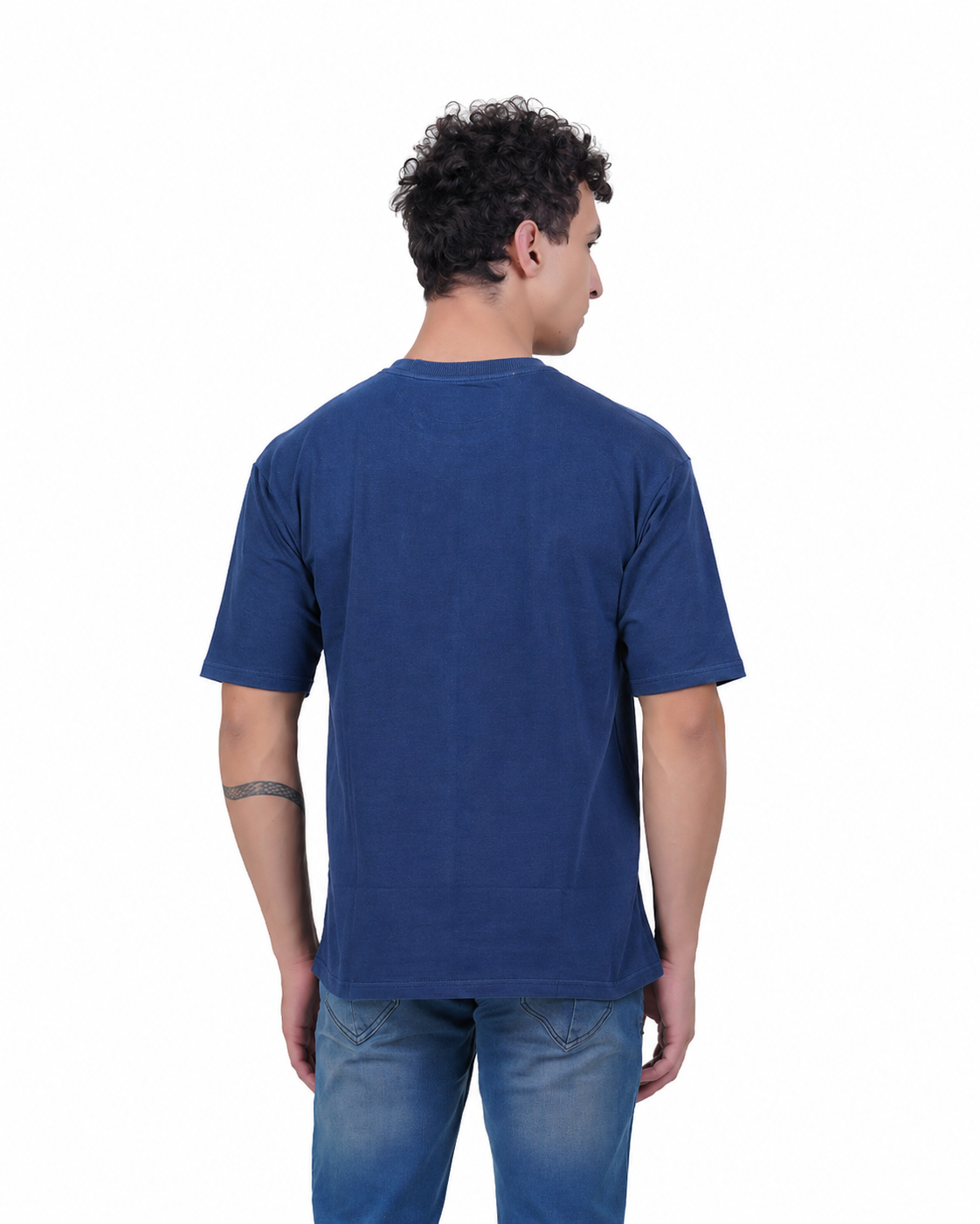 Kelvo Oversized T-Shirt | 240 GSM Cotton | Navy Blue