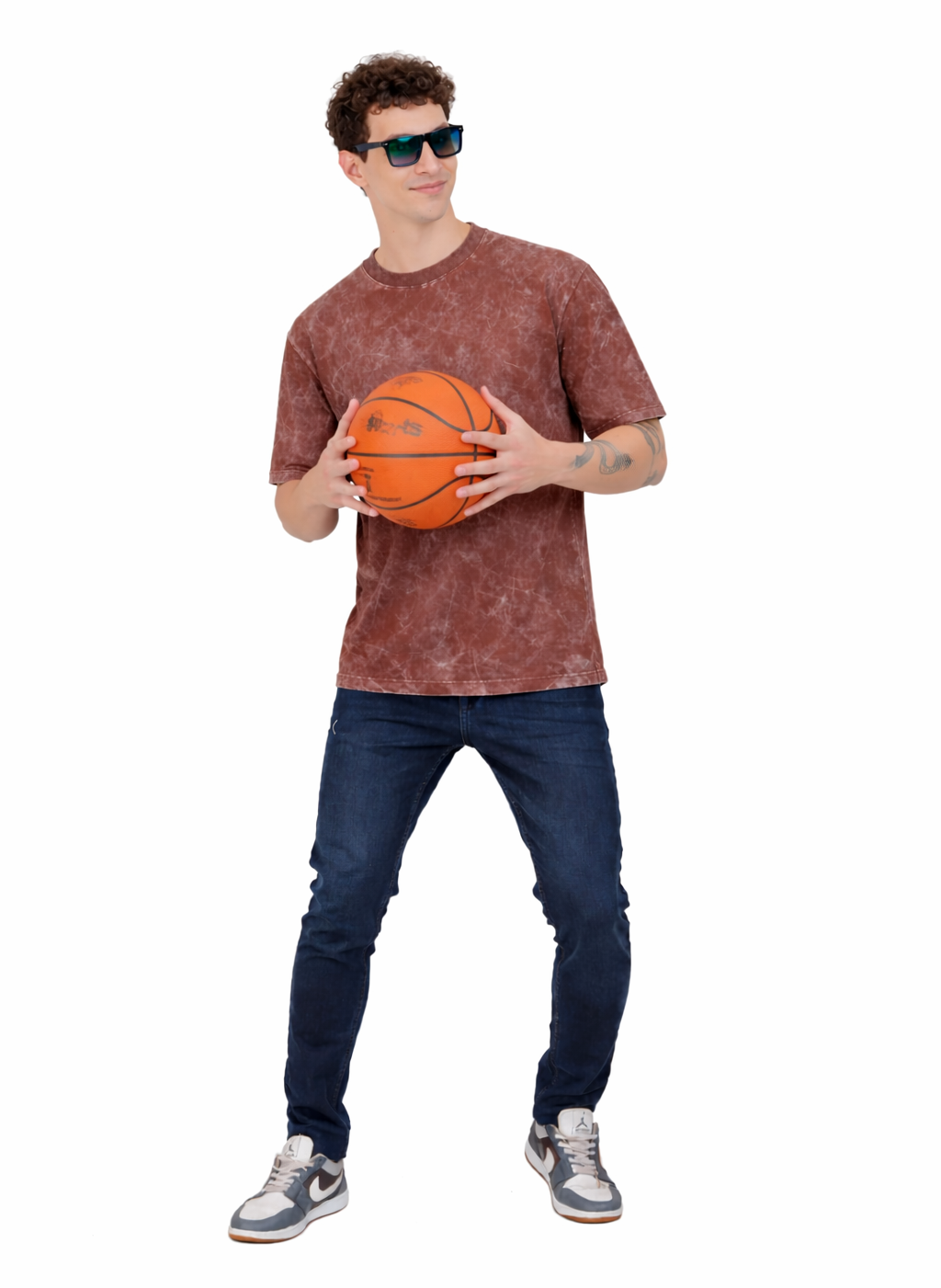 Acid Wash Oversized Cotton T-shirt