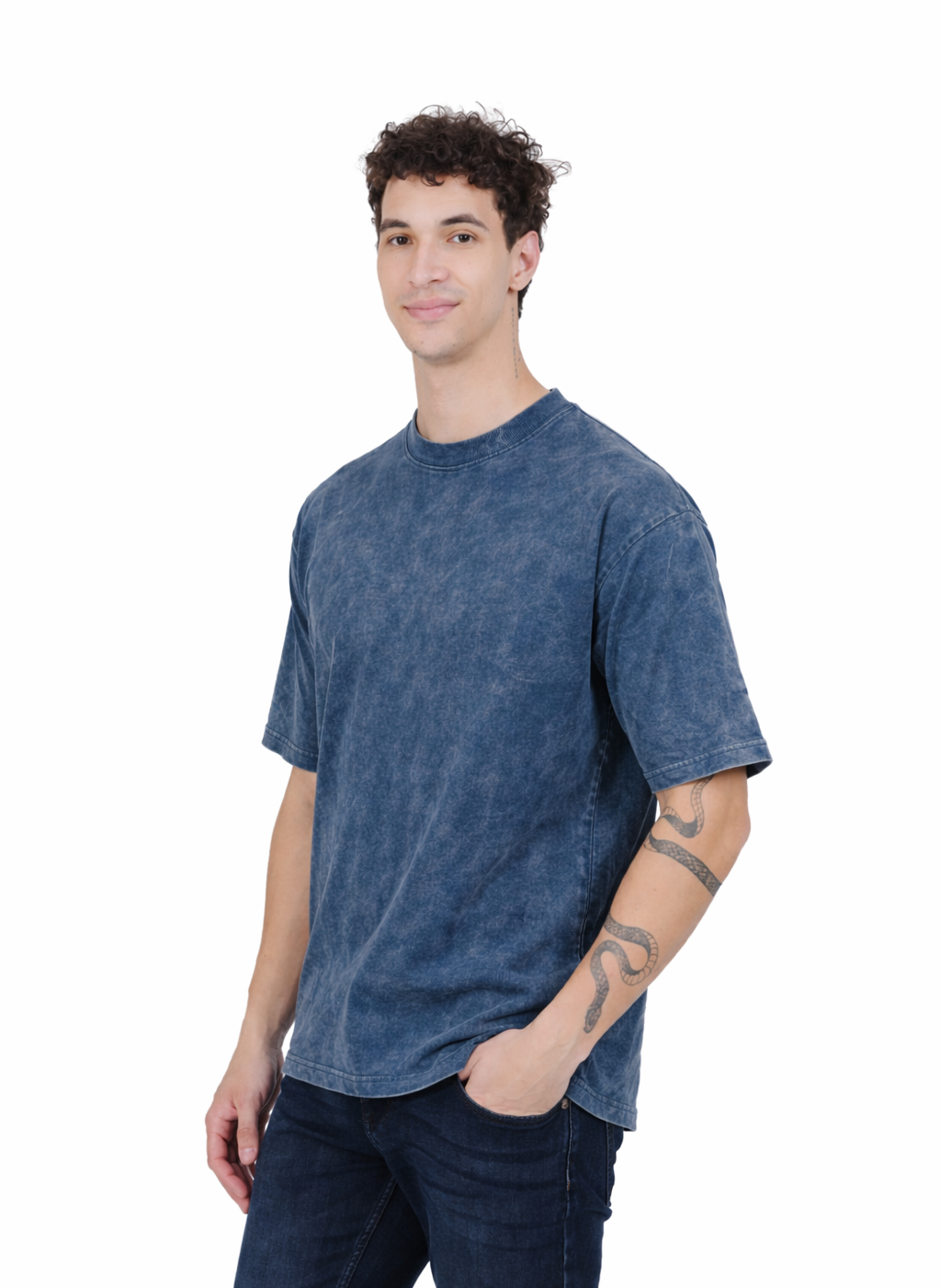 Acid Wash Oversized Cotton T-shirt