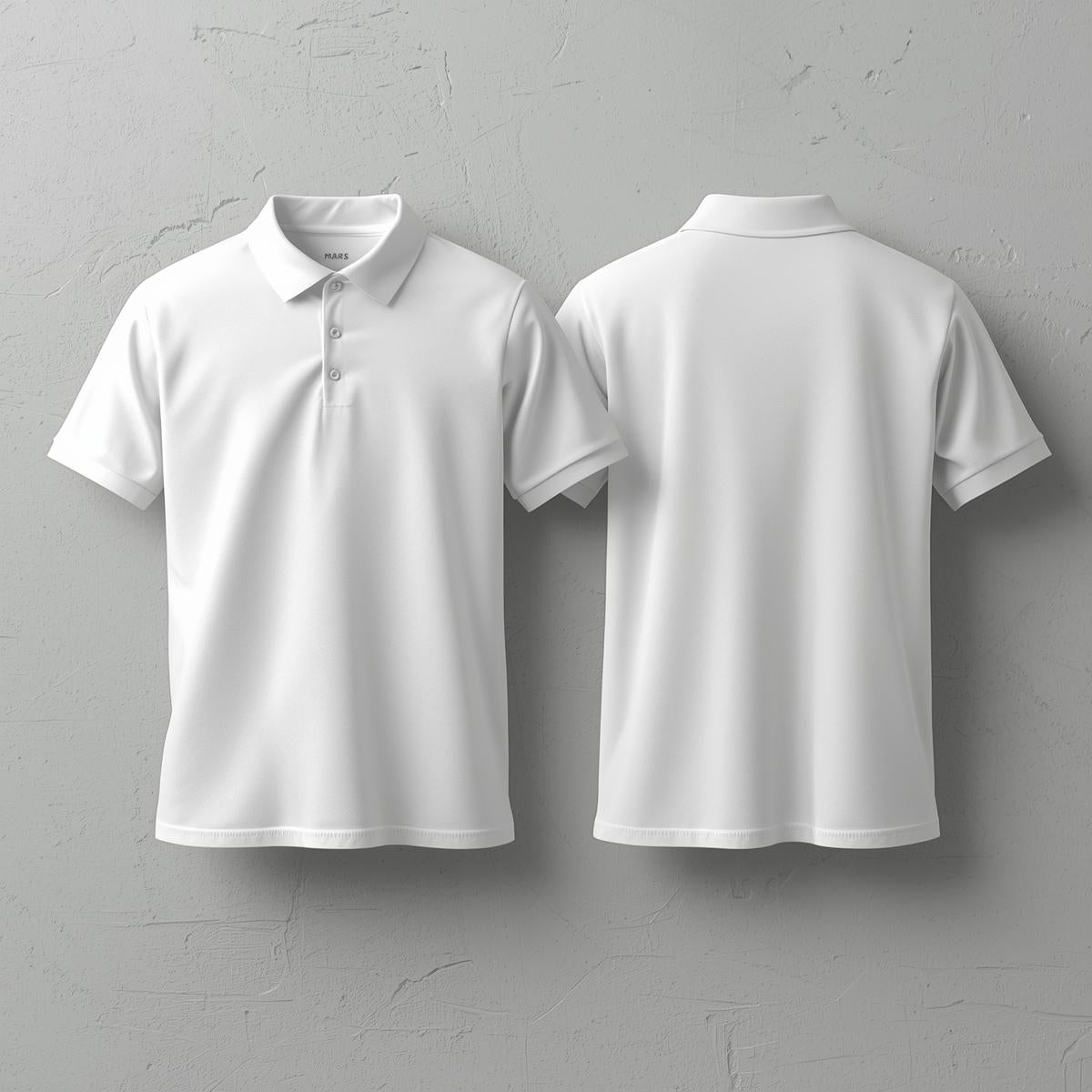 Men’s Premium Solid Polo T-Shirt – White