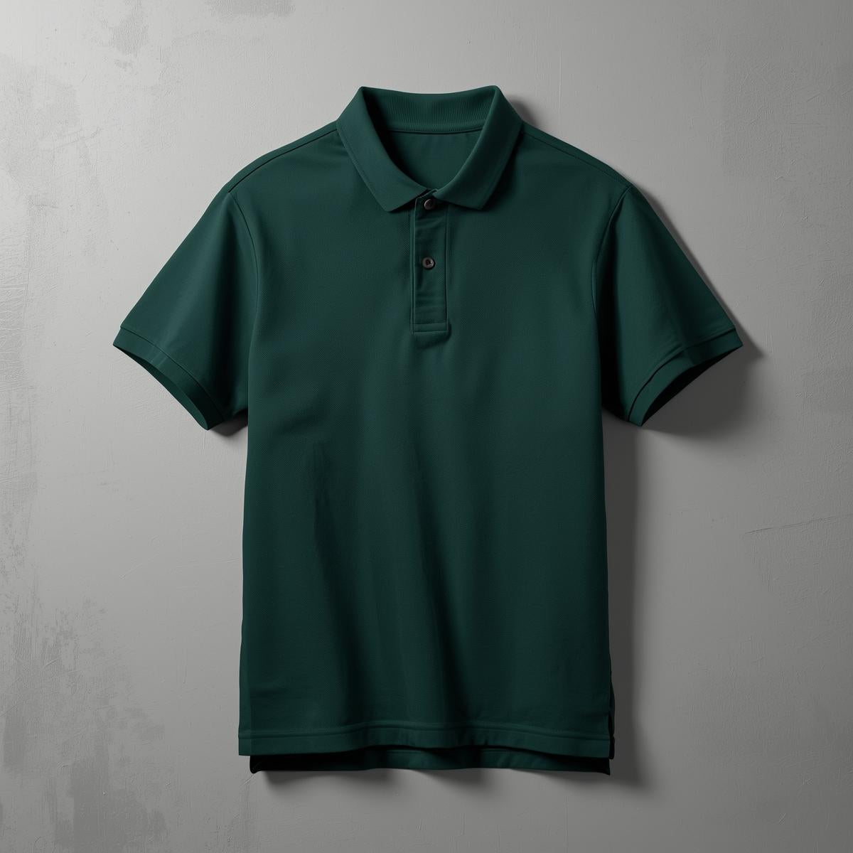 Men’s Premium Solid Polo T-Shirt – Dark Green
