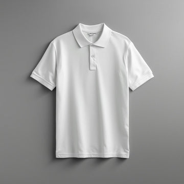 Men’s Premium Solid Polo T-Shirt – White
