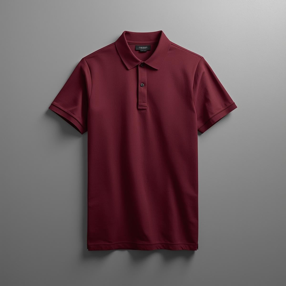 Men’s Premium Solid Polo T-Shirt – Maroon