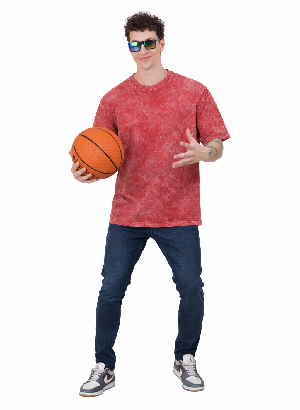 Acid Wash Oversized Cotton T-shirt