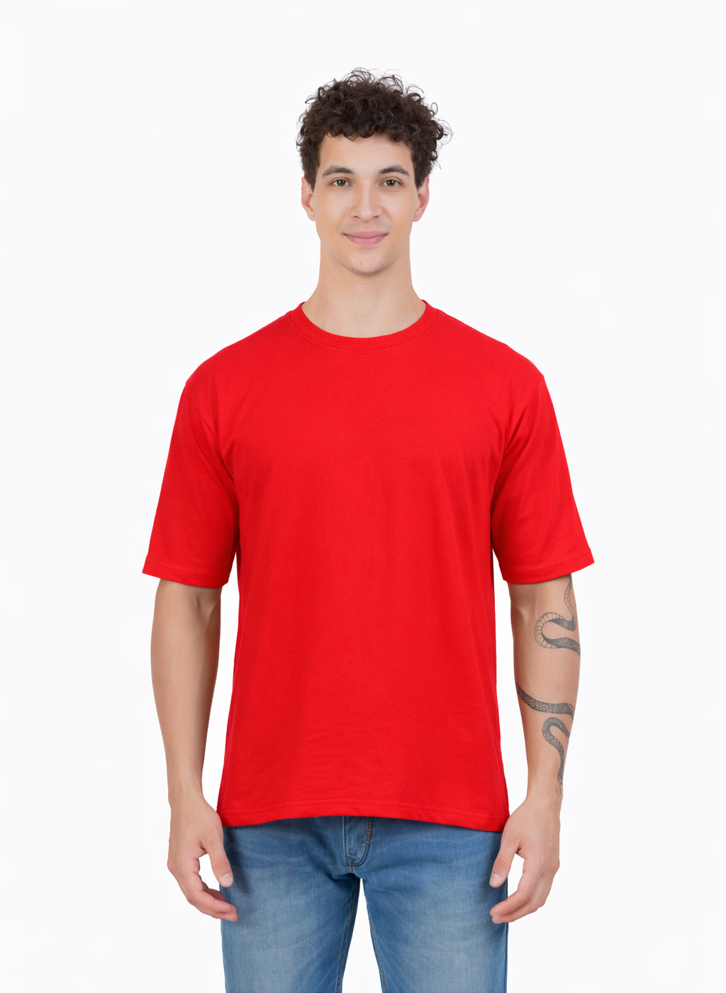 Kelvo Oversized T-Shirt | 240 GSM Cotton | Red