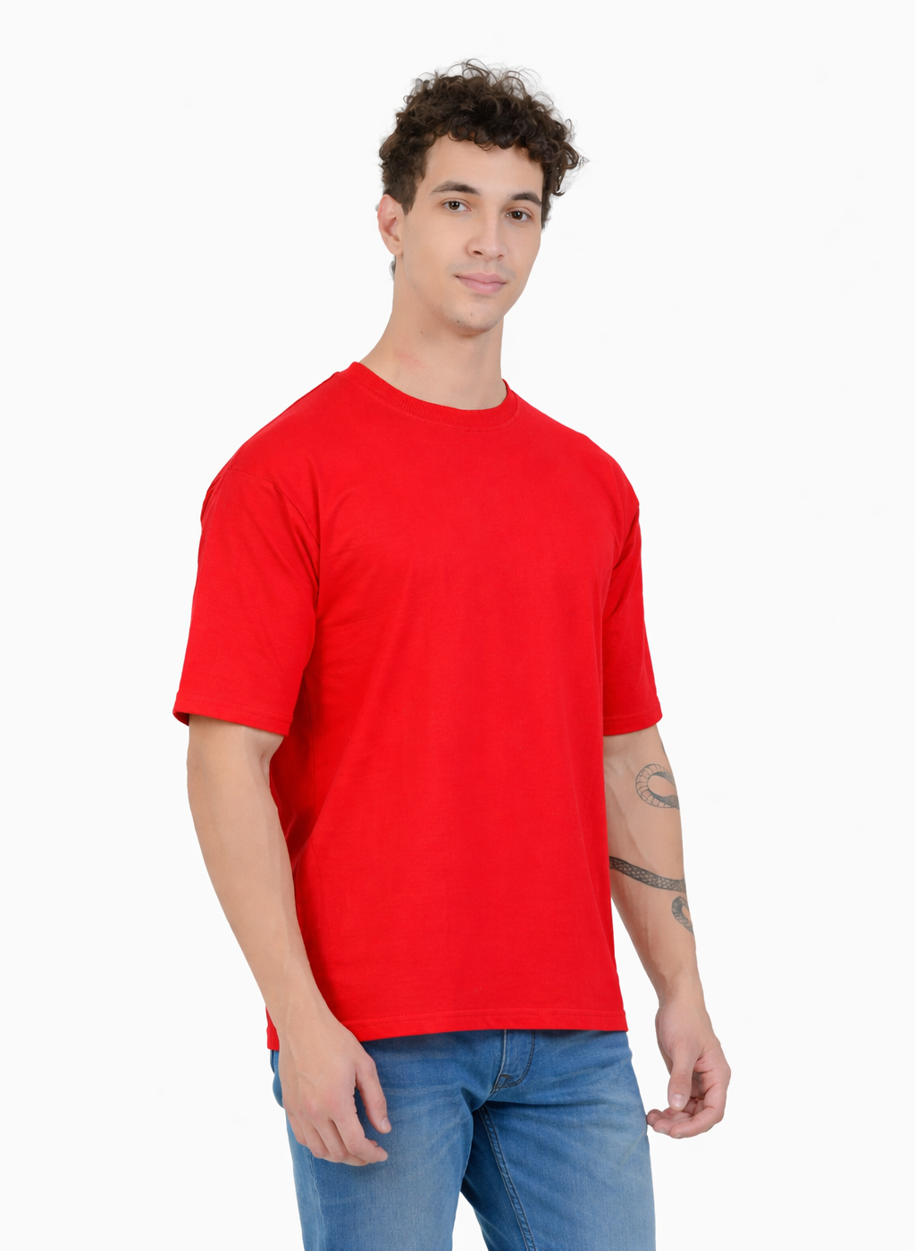 Kelvo Oversized T-Shirt | 240 GSM Cotton | Red