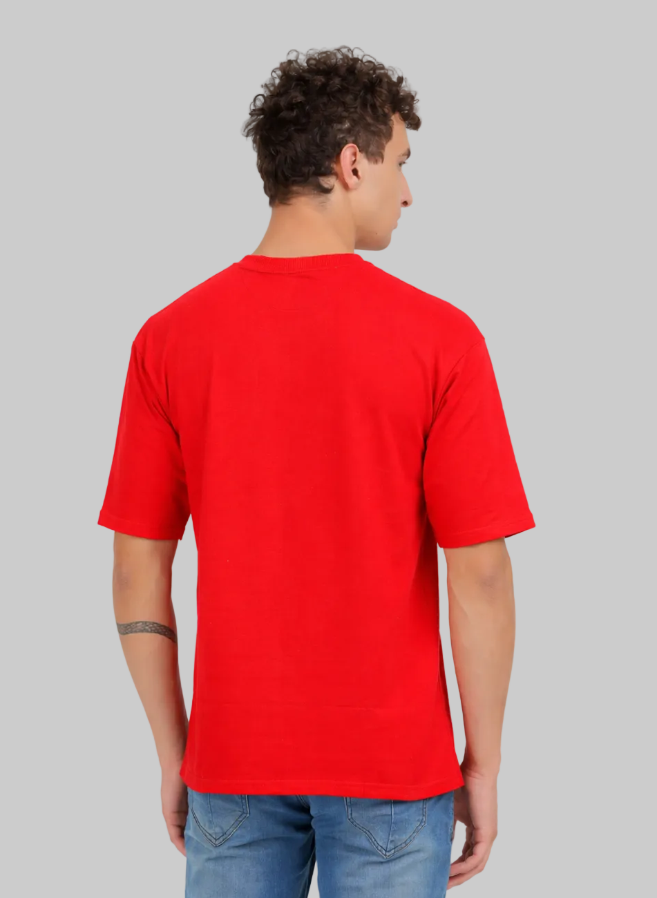 Kelvo Oversized T-Shirt | 240 GSM Cotton | Red