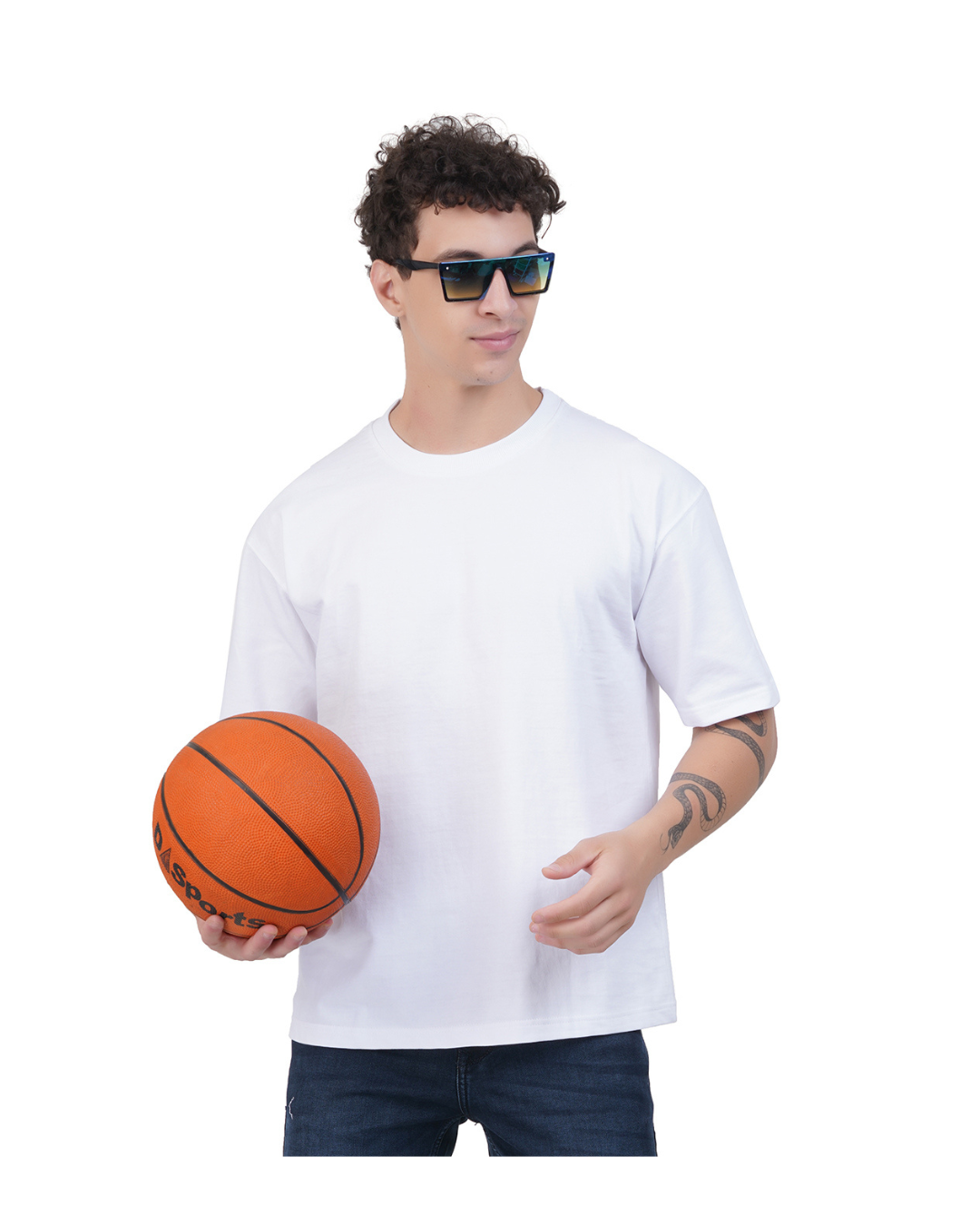 Kelvo Oversized T-Shirt | 240 GSM Cotton | White