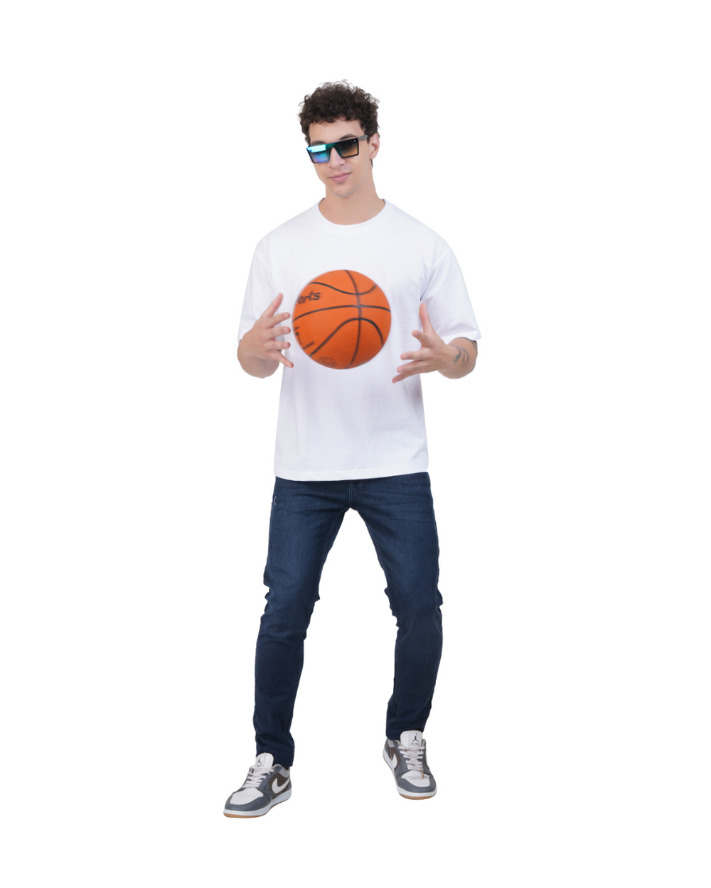 Kelvo Oversized T-Shirt | 240 GSM Cotton | White