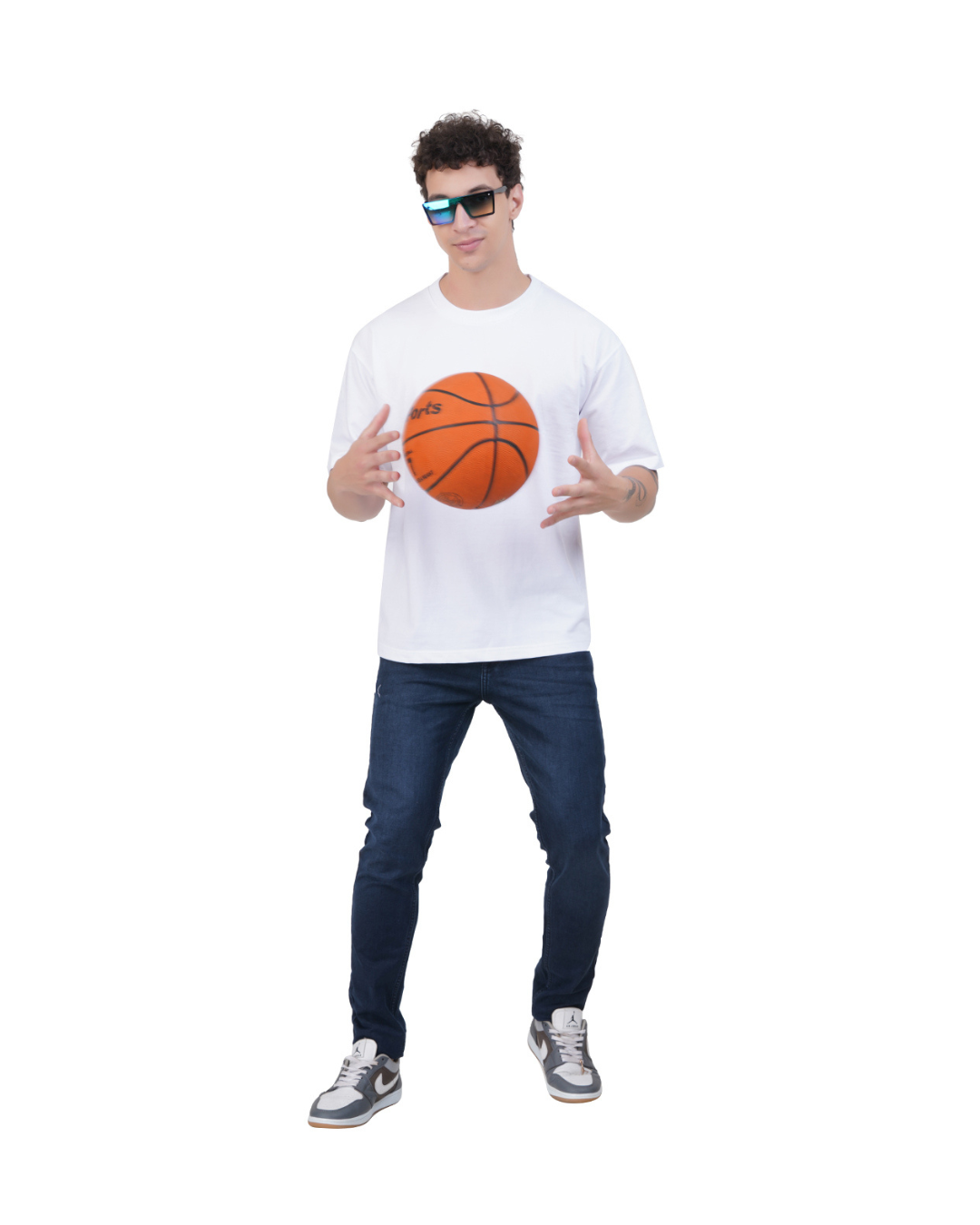 Kelvo Oversized T-Shirt | 240 GSM Cotton | White