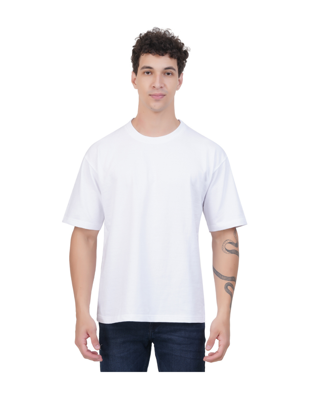 Kelvo Oversized T-Shirt | 240 GSM Cotton | White